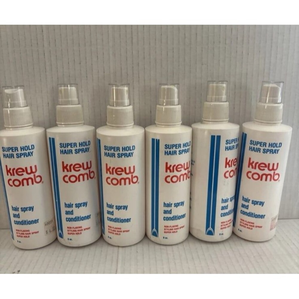 Master Krew Comb Extra Super Hold Hair Styling hair spray 8 oz. Lot of 6